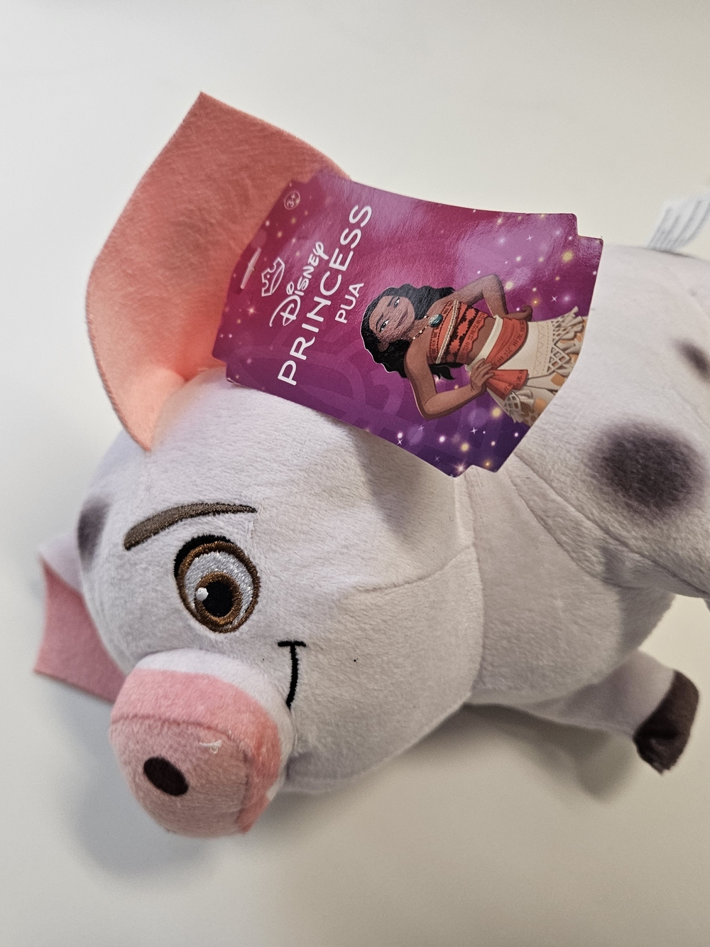 Disney Princess Pua Plush - Light Gray & Pink Piglet